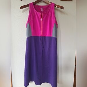 Title Nine Diamalete Colorblock Athletic Mini Dress Womens Size M